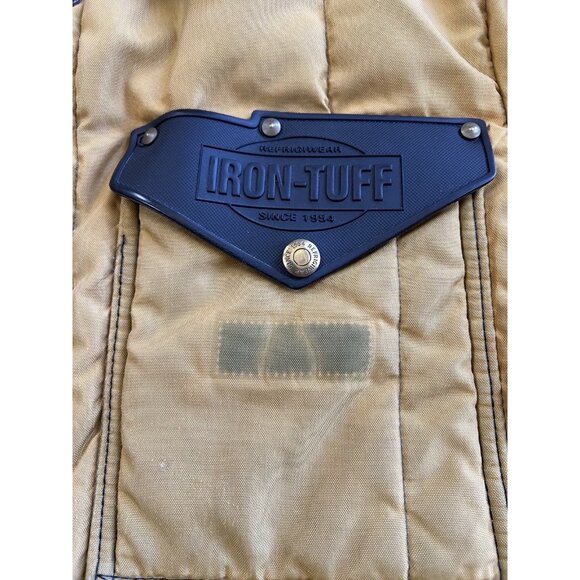 Vintage RefrigiWear Jacket Size L Yellow Parka Coat Fleece Collar Work USA - Picture 8 of 16